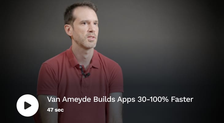 van ameyde accelerated development with outsystems