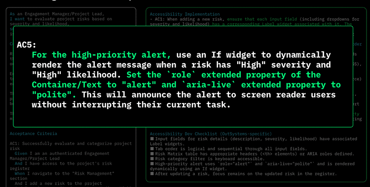 Accessibility checklist instructions