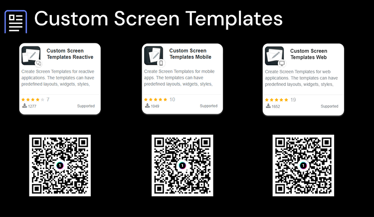 custom screen templates